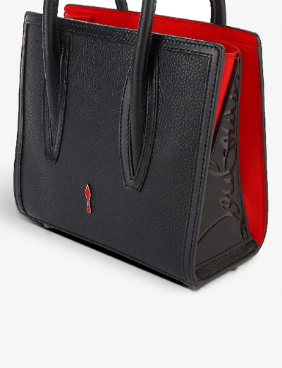 CHRISTIAN LOUBOUTIN Paloma Leather Shoulder Bag Black