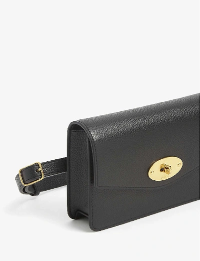 Shop Mulberry Darley Leather Belt Bag In Black