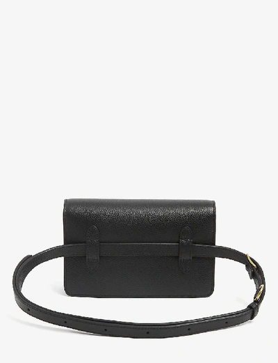 Shop Mulberry Darley Leather Belt Bag In Black