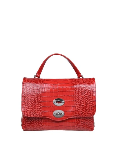 Shop Zanellato Postina Baby Ritratto Leather Bag In Red