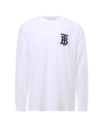 Shop Burberry T-shirt In White