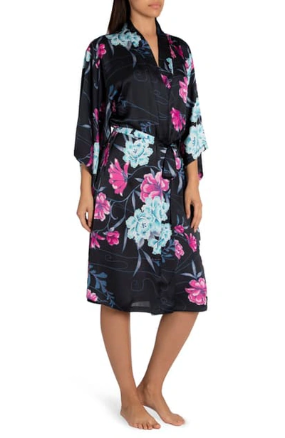 Shop Midnight Bakery Olivia Floral Wrap In Olivia Floral Navy