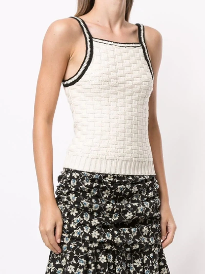 Shop Rachel Comey Okra Knitted Top In Neutrals