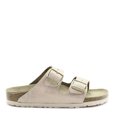 Shop Birkenstock Arizona Sandals In Pink Washed-effect Suede Leather