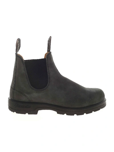 Shop Blundstone Chelsea Grey Ankle Boots With Stretch Inserts