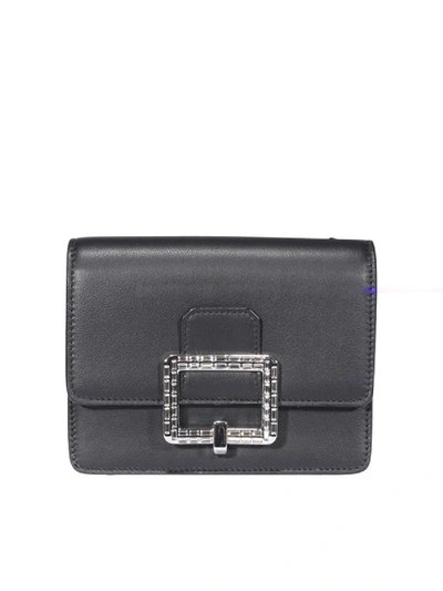 Shop Bally Black Julyet Mini Bag In Smooth Leather