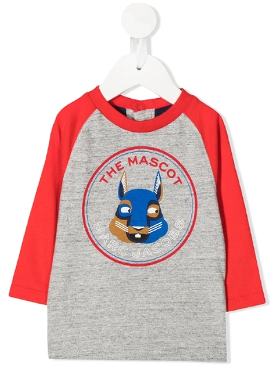 Shop The Marc Jacobs The Mascot Graphic-print Top In Grey