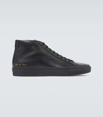 Shop Common Projects Original Achilles Mid Sneakers In Black