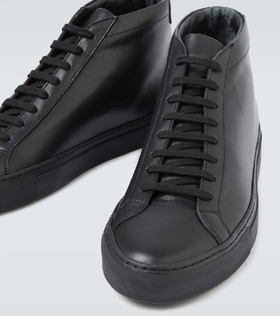 Shop Common Projects Original Achilles Mid Sneakers In Black