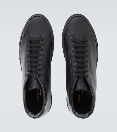 Shop Common Projects Original Achilles Mid Sneakers In Black