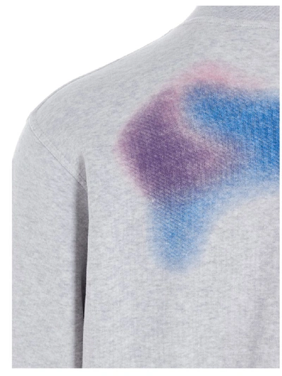 Shop Palm Angels Air Print Sweatshirt In Grey