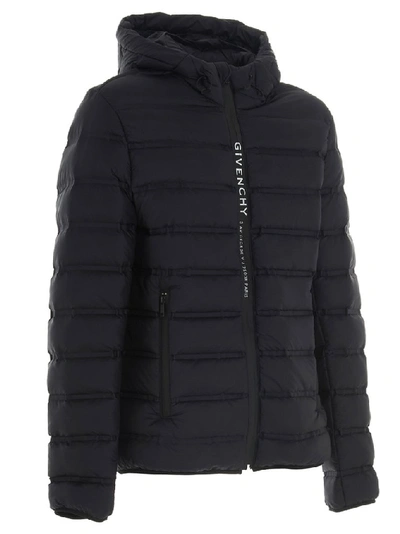 Shop Givenchy Logo Band Puffer Jacket In Black