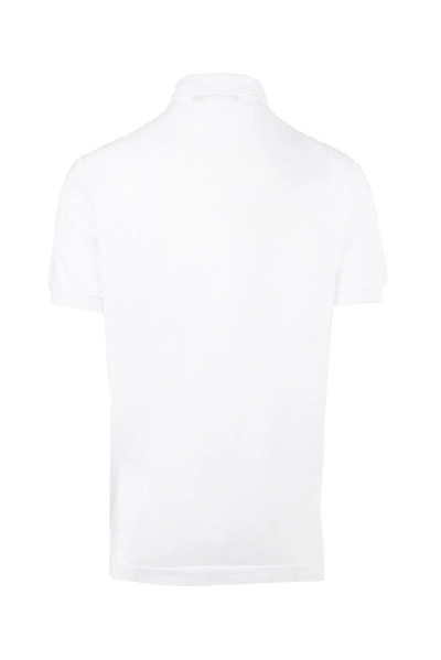 Shop Dolce & Gabbana Logo Plaque Polo Shirt In White