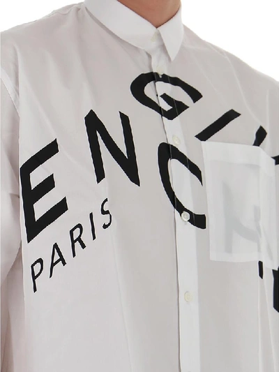 Shop Givenchy Refracted Printed Short-sleeve Shirt In White