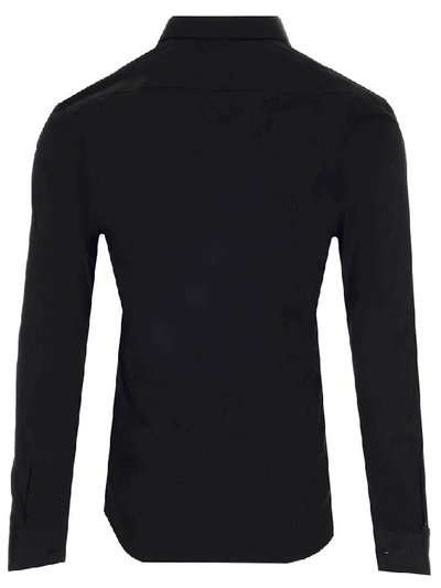 Shop Givenchy Signature Embroidered Shirt In Black