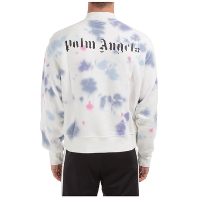 Shop Palm Angels Tie Dye Cactus Sweatshirt In White