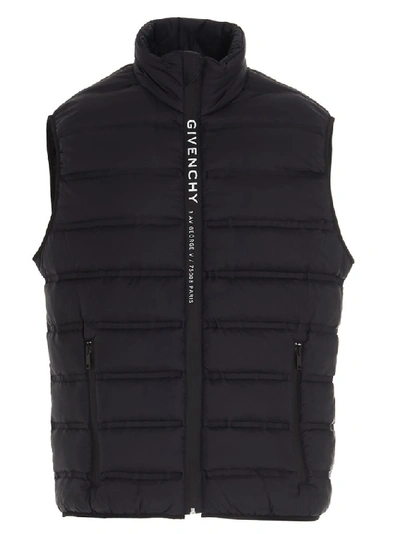 Shop Givenchy Address Padded Vest In Black