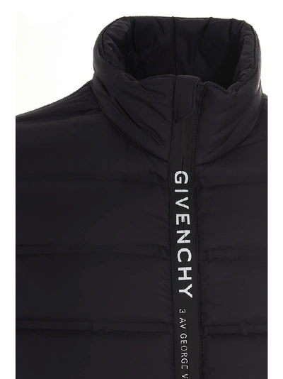 Shop Givenchy Address Padded Vest In Black