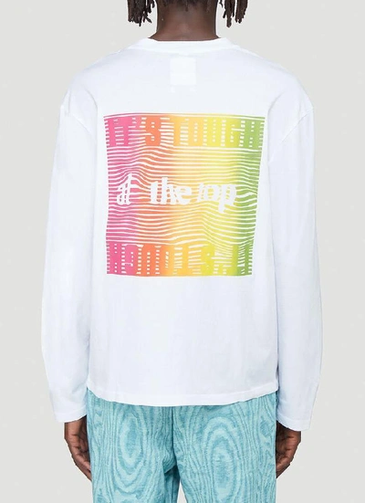 Shop Napa By Martine Rose Rainbow Print Sweatshirt In White
