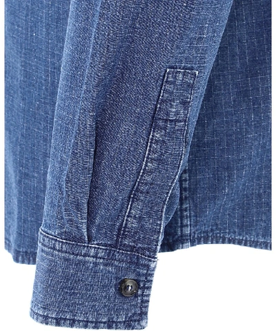 Shop Apc A.p.c. Georges Denim Shirt In Blue