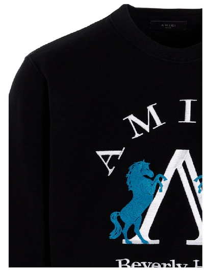 Shop Amiri Beverley Hills Sweatshirt In Black