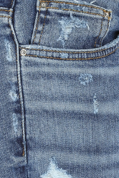Shop Amiri Thrasher Distressed Jeans In Blue