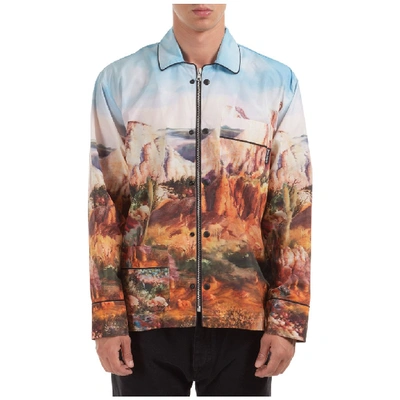Shop Palm Angels Canyon Zipped Jacket In Multi