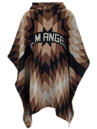 Shop Palm Angels Arizona Poncho In Multi