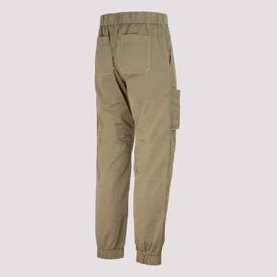 Shop Palm Angels Logo Cargo Pants In Green