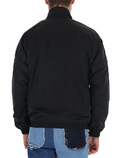 Shop Givenchy Logo Collar Jacket In Black