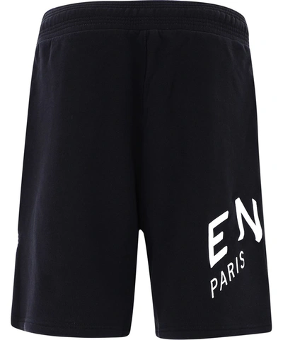 Shop Givenchy Refracted Embroidered Shorts In Black