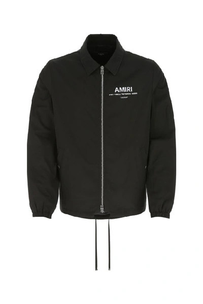Shop Amiri Coach Logo Print Jacket In Black