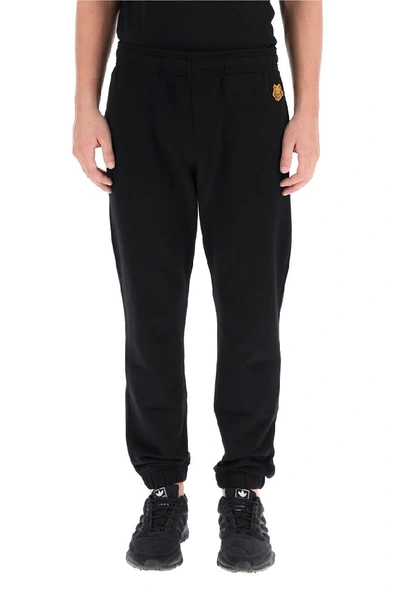 Shop Kenzo Tiger Crest Jogging Pants In Black