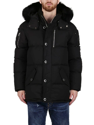 Shop Moose Knuckles 3q Hooded Jacket In Black