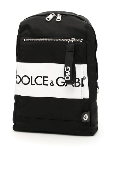 Shop Dolce & Gabbana Convertible Strap Backpack In Black
