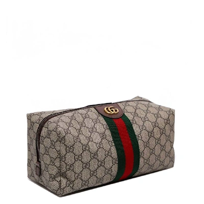 Shop Gucci Ophidia Gg Toiletry Bag In Multi