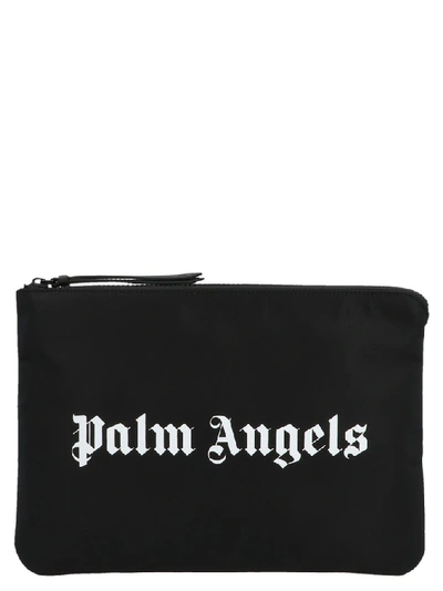 Shop Palm Angels Logo Clutch In Black
