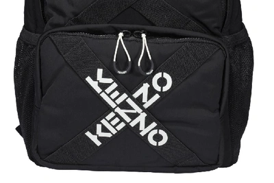Shop Kenzo Sport Logo Backpack In Black