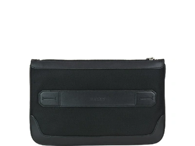 Shop Bally Cayard Clutch Bag In Black