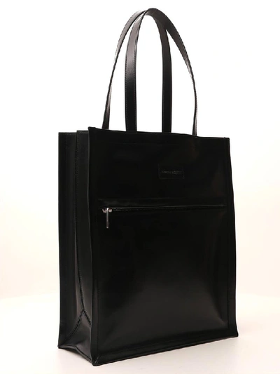 Shop Alexander Mcqueen Logo Tote Bag In Black