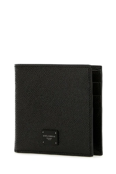 Shop Dolce & Gabbana Logo Bifold Wallet In Black