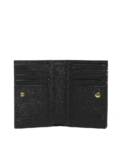 Shop Dolce & Gabbana Logo Embellished Wallet In Black