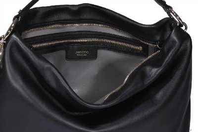 Shop Jimmy Choo Callie Shoulder Bag In Black