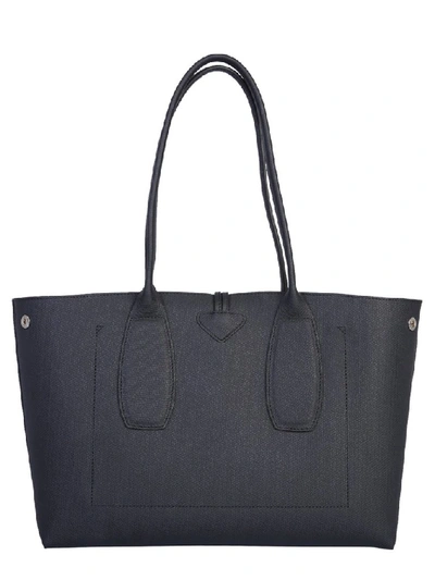 Shop Longchamp Roseau Tote Bag In Black