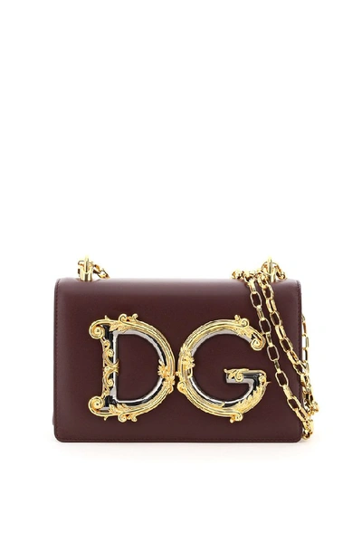 Shop Dolce & Gabbana Dg Girls Shoulder Bag In Red