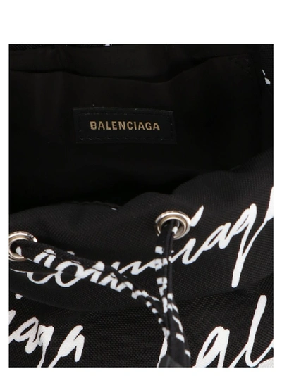 Shop Balenciaga Wheels Xs Bucket Bag In Black