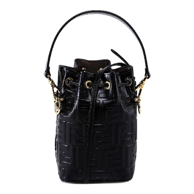 Shop Fendi Mon Tresor Mini Tote In Black