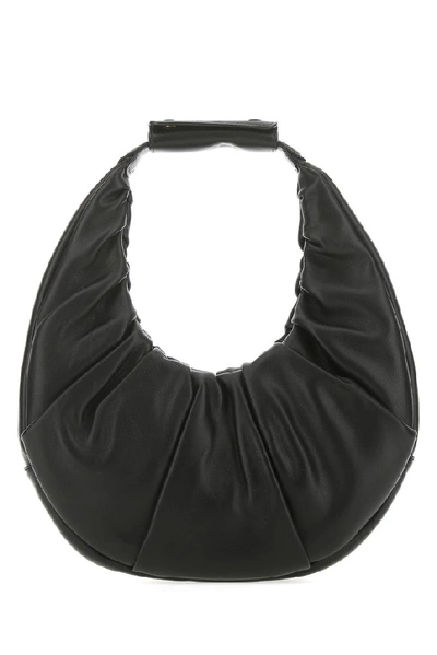Shop Staud Moon Shoulder Bag In Black