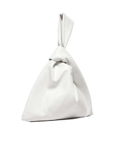 Shop Nanushka Jen Top Handle Bag In White