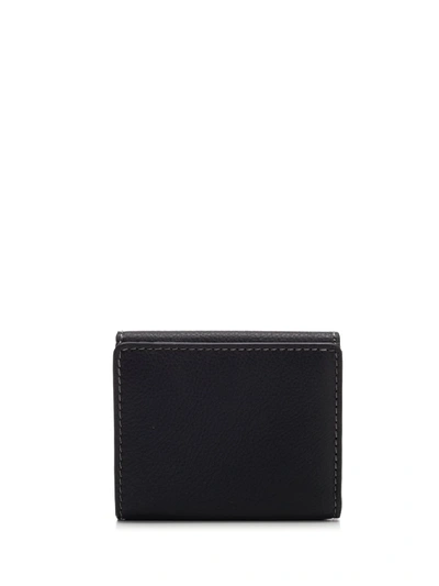 Shop Chloé Marcie Compact Wallet In Black